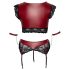 Cottelli Bondage Plus Size - Lace Bra Set (Red)