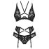 Obsessive Alessya - Black Lace Lingerie Set