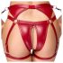 Cottelli Bondage - Shiny Red Bra Set & Handcuffs