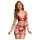 Cottelli Bondage - Shiny Red Bra Set & Handcuffs - L