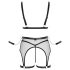 Cottelli Bondage - Sheer Mesh Set with Chains (Black) - M
