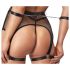 Cottelli Bondage - Sheer Mesh Set with Chains (Black) - M