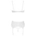 Cottelli - Lace-Up Lifting Bra Set (White) - 80B/M
