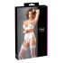 Cottelli - Lace-Up Lifting Bra Set (White) - 85B/L
