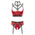 Abierta Fina - Red Ring Bra Lifting Set - 80B/M