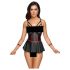 Cottelli Bondage - Shiny Set with Wrist Cuffs (Black)