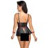 Cottelli Bondage - Shiny Set with Wrist Cuffs (Black)