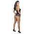 Cottelli Bondage - Shiny Set with Wrist Cuffs (Black) - L