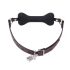 Ida Leather - Bone-Shaped Gag (Black)