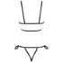 Cottelli Bondage - Glossy Decorative Body Harness Bikini (Black)  - L