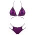Obsessive Balitta - Shiny Halter Neck Bikini (Purple) 