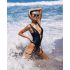 Obsessive Punta Negra - Shiny Black Swimsuit