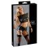 Cottelli Bondage - Chain Lingerie Set (Black) - XL