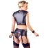 Cottelli Bondage - Chain Lingerie Set (Black) - XL