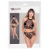 NO:XQSE - Two-Piece Black Fishnet Dress (S-L)