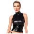 Noir - Shiny Zipper Top (Black)
