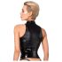 Noir - Shiny Zipper Top (Black)
