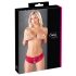Cottelli - Red Bow Open-Crotch Panties - L