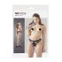 NO:XQSE - Black Women's Bow Open Panty with Cut-Out Design