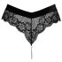Cottelli Party - Black Lace Panties with Chain Details - XL