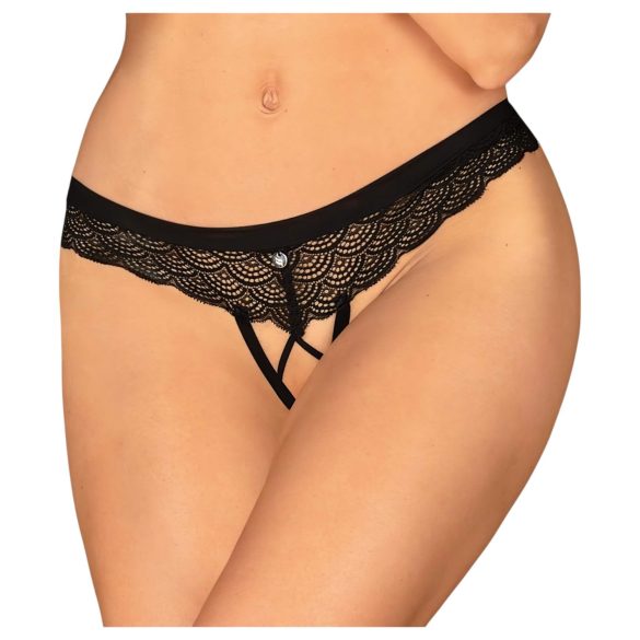 Obsessive Chemeris - Open Thong (Black)