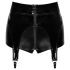 Noir - Shiny Hot Pants with Garter (Black)