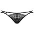Obsessive Intensa - Double Strap Lace Thong (Black)
