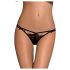 Obsessive Intensa - Double Strap Lace Thong (Black) - L/XL