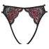 Cottelli - Rosy Open-Front Panty - Black (S-L)