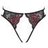 Cottelli - Rosy Open-Front Panty - Black (S-L)