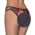 Cottelli - Rosy Open-Front Panty - Black (S-L)