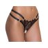 Cottelli - Luxury Open Ring Thong (Black)