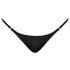 Noir - Glossy Effect Thong (Black)