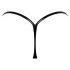 Noir - Glossy Effect Thong (Black)