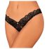 Obsessive Donna Dream - lace open thong (black) - M/L