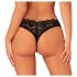 Obsessive Donna Dream - lace open thong (black) - M/L