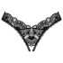 Obsessive Donna Dream - lace open thong (black) - M/L