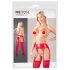 NO:XQSE - Shiny Garter Belt Set (Red)