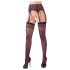 NO:XQSE - Striped Stockings with Garter Belt (Black)
