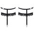 Cottelli - Decorative Black Lace Garter Belt