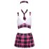 Cottelli - Plaid Schoolgirl Costume Set (Pink) - M