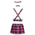 Cottelli - Plaid Schoolgirl Costume Set (Pink) - M