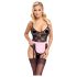 Cottelli - Sheer Maid Costume (Black-Pink) - M