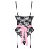 Cottelli - Sheer Maid Costume (Black-Pink) - M