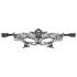 Cottelli - Embroidered Lace-Effect Eye Mask (Black)