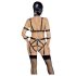 Bad Kitty - Body Harness Set and Mask (Black) - S
