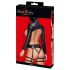 Bad Kitty - BDSM Lingerie Set (Black) - L