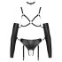 Bad Kitty - Bondage Body Harness Set (Black) - M