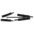 Fetish - Faux Leather Restraint Rod Set (6 pieces) - Black
