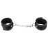 Vegan Fetish - Short Chain Handcuffs (Black) 